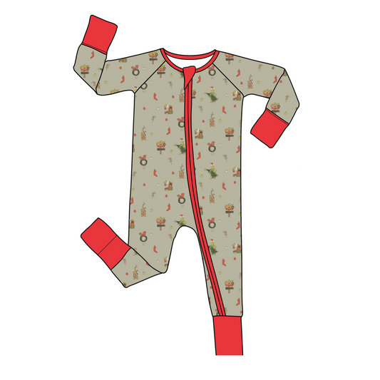 Merry Little Mischief Zip Pajamas